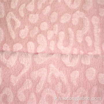 Tissu textile polaire brossé Jacquard gaufré
